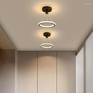Kolye lambaları Modern LED LIGE NORDIC Minimalist Aydınlatma Fikstür Restoranı Yemek Kapalı Oturma Odası Yuvarlak Yuvarlak Ev Dekoru Altın