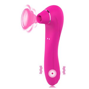 Ssanie wibratora G Spot Clit Sucker Sutek stymulator dildo Masaż pochwy Masturbator Sex Toys dla kobiety dorosłych256L