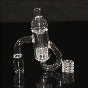 Smoking Removable Diamond Knot Loop Quartz Nail Recycler Oil Knot Banger With Glass Carb Cap 10mm 14mm 18mm Male Female Clear Joint