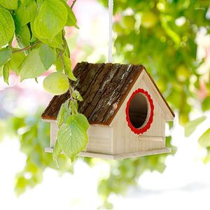 Kuş Kafesleri Küçük Oyuncaklar Ev Kafesi Partrot Aviary Kanarya Ahşap Besleyici Accessoires Gaiola Para Calopsita Kuşlar Dl6nl