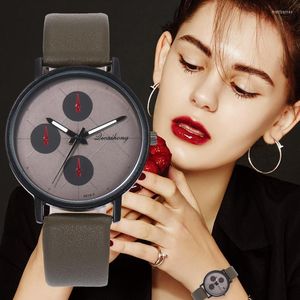 Orologi da polso Bracciale casual da donna Orologio da donna al quarzo Quadrante piccolo Cinturino in pelle Orologio da donna da polso Relogio Feminino Regalo per