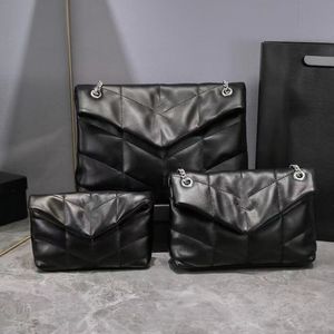 7A Borsa a mano con patta Borsa a tracolla con catena in argento dorato Designer di lusso Tote Lady Pochette Messenger Borsa a tracolla da sera Vera pelle di vitello 3 taglie