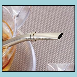 Bar Tools 7 Colors Ecofriendly Stainless Steel Drinking St Spoon Yerba Mate Colorf Filter Mtipurpose Pipette Bar Drop Delivery Home Dhrys