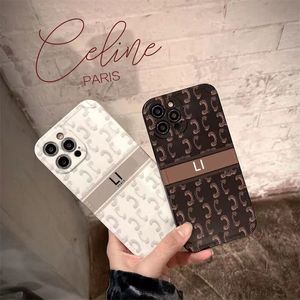 Телефон модельер для iPhone Pro Max 13 12 11 Set Max Shock -Roper Casual Style Classic Pattern Luxury Многие логотипы 22111405CZ