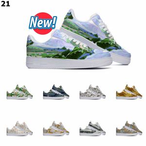 Hotsale Designer Custom Shoes Running Shoe Men Women Hand Painted Anime Fashion Flat Mens Trainers Sports Sneakers Color21