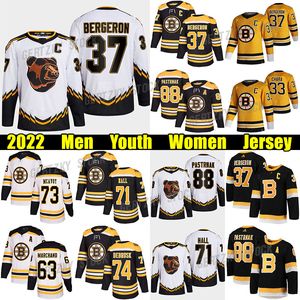 #37 Patrice Bergeron Reverse Retro hockey jersey #88 David Pastrnak Bruins#71 Taylor Hall Jake DeBrusk Charlie McAvoy Zdeno Chara Brad Marchand jerseys