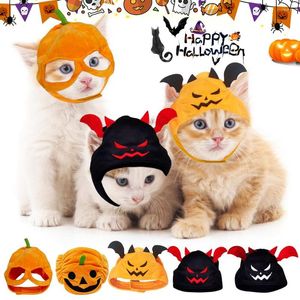 Kostiumy kotu Pet Halloween Hat Cute Dynit Bat Dress Up Heakddress Dog Cosplay Costume Punkty Akcesoria