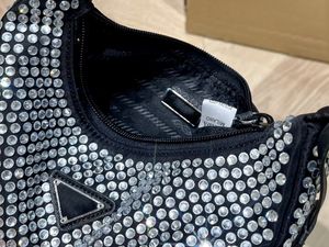 CC Luxury Bead Rhinestone Shoulder Bags Women Shiny Diamond Handbags Hobos Beading Baguettes Bling Beads Purses Triangle Glittering Diamonds