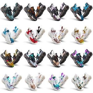 Men Women Custom Running Shoes Artoon Animal Design Diy Word Black White Blue Red Mens Trainer 0273