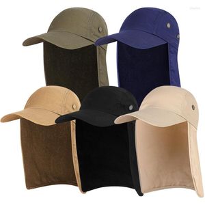 Ball Caps Man Sun Protector Fishing Hat Uv Protection Neck Multi functional Outdoor Cap Male Travel Baseball