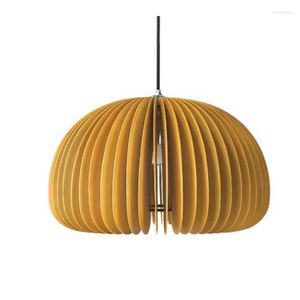 Lampy wiszące Chińskie drewniane pułap żyrandol japońskie retro dekoracja pokoju kreatywna lampa restauracyjna Centralna antyczna gurda art.