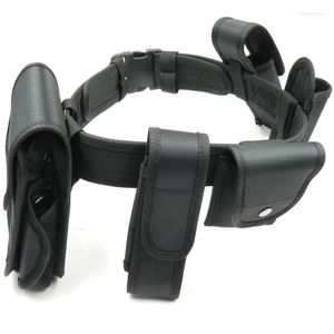 Cinturones Traje de cintur￳n t￡ctico Traje de seguridad multifuncional Guardia Guardia Combate de servicio pesado 6 piezas/sets