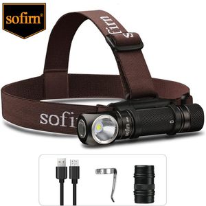 Reflektory SOFIRN SP40 LED Cree XPL 1200LM 18650 USB ładowne reflektor 18350 z wskaźnikiem zasilania Magness Tail 221117