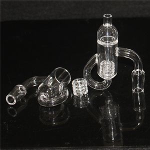 Rökning Diamond Knot Loop Recycler Banger Dab Nails With Gear Insert Carb Cap Quartz Banger Nail 10mm 14mm Manlig kvinna för oljerigg