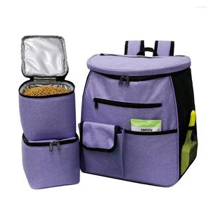 Fotelik dla psów obejmuje torbę podróżną Zatwierdzona linia lotnicza Purporator Pet Organizer Pockets Pojemnik na żywność Zamczepiona miska