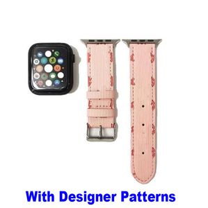 Fashion L Designer Band Straps Smart Straps Compatível com Apple Watch 44mm 38mm 45mm 40mm 42mm 41mm homens homens luxuosos Silicone Sport de pulseiras para iwatch 8 7 6 5 3 2 1 SE SE