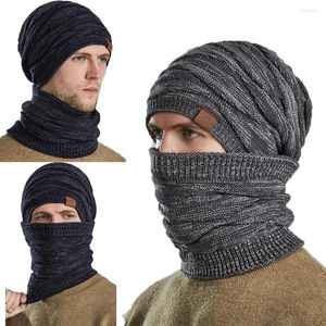 Bandanas 2022 Winter Cycling Scarf Caps Men Women Balaclava Outdoor Hiking Neck Tube Warm Knitted Thermal Thick Fleece Wool Head Cover