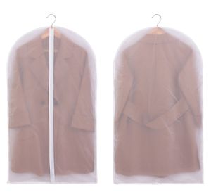 Topp Bag Divider Garment Dress Clothes Suit Coat Damm Cover Home Storage Bag Pouch Väska Organiser Garderob Hängkläder YSJY03