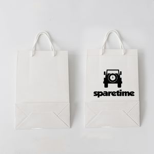 Sublimacja torby z białej papieru z masową torbą na prezenty worki na zakupy Prezentuj pudełko na imprezę detaliczną