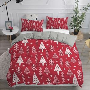 Zestawy pościeli Święta Nowoczesna minimalistyczna kreskówka kołdra Tree Counting Single Queen King Size Deluxe Duvet 221116