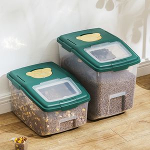 Dog Bowls Feeders Pet Food Storage Barrel Dry 15 Kg Veterinary Double Sealed Moisture proof Monge Container Cat for Small Breeds s Wet Home 221114