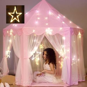 Toy Tents Portable Kids Tipi Ball Pool Princess Girl Castle Play House Children Small Folding Playtent Baby Beach 221117