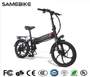 EU geen belasting SameBike 20LVXD30II vouwen elektrische fiets 32 kmh slimme fiets 48V 104Ah batterij 20 inch banden ebike bijgewerkt VE9409541