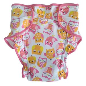 بانت البومة المطبوعة للبالغين مع Velcro Nappie Nappies حشوة موجزة داخل ABDL Trainning القابلة للغسل البالغ Pant255c