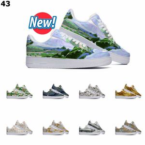 GAI HOTSALE DESIGNER Anpassade skor Running Shoe Män Kvinnor Handmålade Anime Fashion Flat Mens Trainers Sports Sneakers Color43