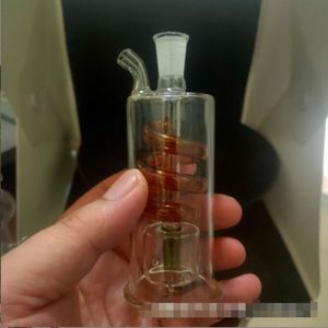 最新のPyrex Thick Glass Bubbler Oil Burner Mini Hookahs Water Bong Pipes 5スタイルポータブルドライハーブタバコタバコツールアクセサリーを選択