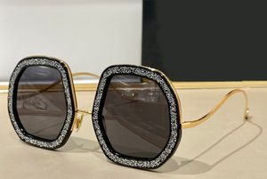 Black Grey Irregular Sunglasses for Women Summer Sunnies Shades UV400 Eyewear with Box