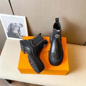 New Boots Women Motorcycle Ankle Boot Wedges Female Lace Up Platforms Spring Black Leather Oxford Shoes Women Botas Mujer Bag
