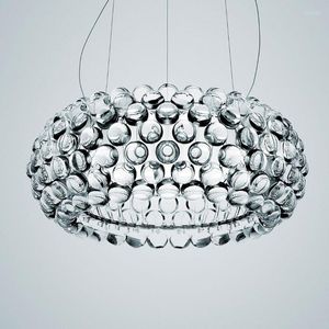Люстры Современная гостиная Акрил RS7 Bulb Bulb Light Light Luster Dining Foscarini Caboche Dia35/50/65 см прозрачного золота