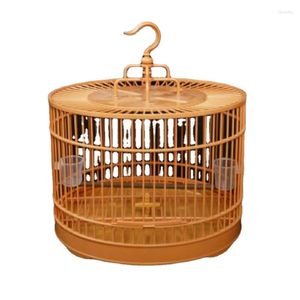 Bird Cages Large Plastic Cage Round Decoration Bathroom Tray Breeding Houses Outdoor Parrot Oiseau Supplies BS50BC