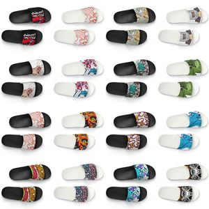 custom men women slippers shoes artoon animal design diy word black white blue red mens trainer 185