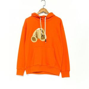 Hoodies för män med design tröja hoodie långärmad bröst tryckt björn bomulls huva klädstil par kläder