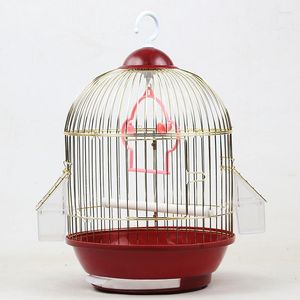 Bird Cages Hanging Outdoor Cage Feeder Parrot Metal Canary Travel Aviary Small Nidos Para Pajaros Birds Accessoires DL6NL