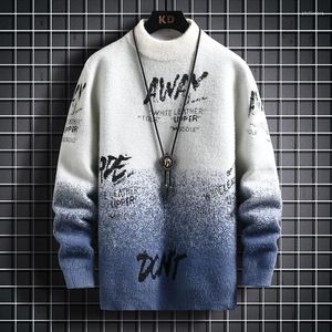 Männer Pullover Winter Rollkragen Koreanische Pullover Männer Nerz Kaschmir Herren Pullover Harajuku Streetwear Warm Halten Pull Homme 2023