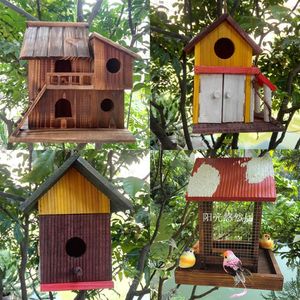 Klatki ptaków prostokąt duży klatka papuga łazienka drewniana domek akcesoria na zewnątrz Jaula Pajaro Grande Birdcage Dekoracja DL60NL