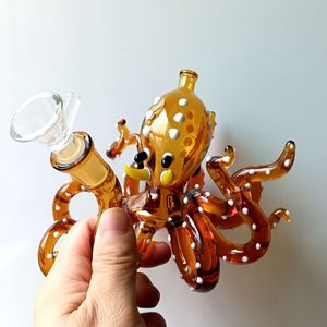 Octopus roken Bong Hookahs Glass Rigs Water Pijp Dab Rig voor roken Heady Handmade Recycler Bubbler