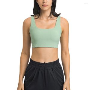 Completo da yoga MYS Reggiseno Intimo sportivo ad alta resistenza Donna PALESTRA Gilet da allenamento Elastico estivo Quick Dry Push-up in nylon Fitness Crop Canotta