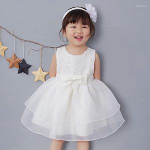 Mädchen Kleider Vintage Spitze Baby Hochzeit Festzug Kleid Kleinkind Prinzessin Kleine Mädchen 1 Jahr Geburtstag Party Geboren Taufkleider