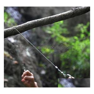 Outdoor Gadgets Outdoor Cam Hiking Portable Practical Emergency Survival Gear Steel Wire Saw Manual Hand Rope Chain Travel Tool Drop Dhg7X