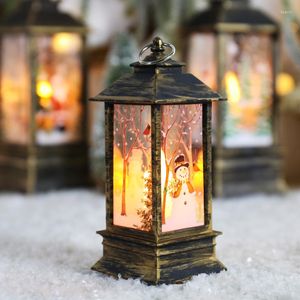 Parti Dekorasyonu Noel Fener Dekoratif Led Alevsiz Mum Kapalı Açık Dökme Işık Ev için Noel Şömine Masa Dekoru