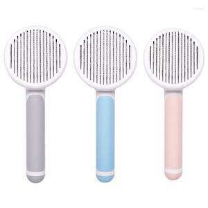 Dog Grooming Needle Undercoat Comb Plastic High Quality Short Hair Round Detangle Peine Perro Cleaning Supplies EI50GS