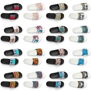 men women custom slippers shoes artoon animal design diy word black white blue red mens trainer 213