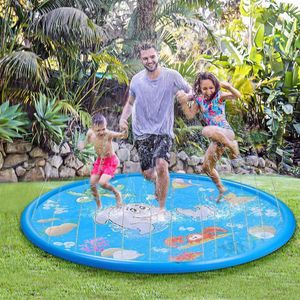 Uppblåsbara flottörer rör rooxin baby barn vattenmatta som spelar spel kolumn pvc fountain float pool spray utomhus badkar simning leksaker sommarfest 221114