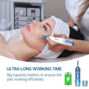 Professionell mikronedling enhet DR Pen A9 Tillbehör ansikte eyeliner Lip Microneedle Wireless Derma Auto Micro Skin Care Derma Needle Patron med 2 st nålar