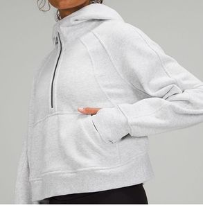 Lu-088 womens jackets hoodys Plus Velvet Autumn and winter yoga hoodie Scuba Thickening sports half zipper terry designer sweater