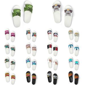 Custom Shoes Slippers Sandals Men Women DIY White Black Green Yellow Red Blue Mens Trainer Outdoor Sneakers Size 36-45 color100